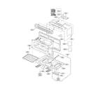 LG LMV1645SW oven cavity parts diagram