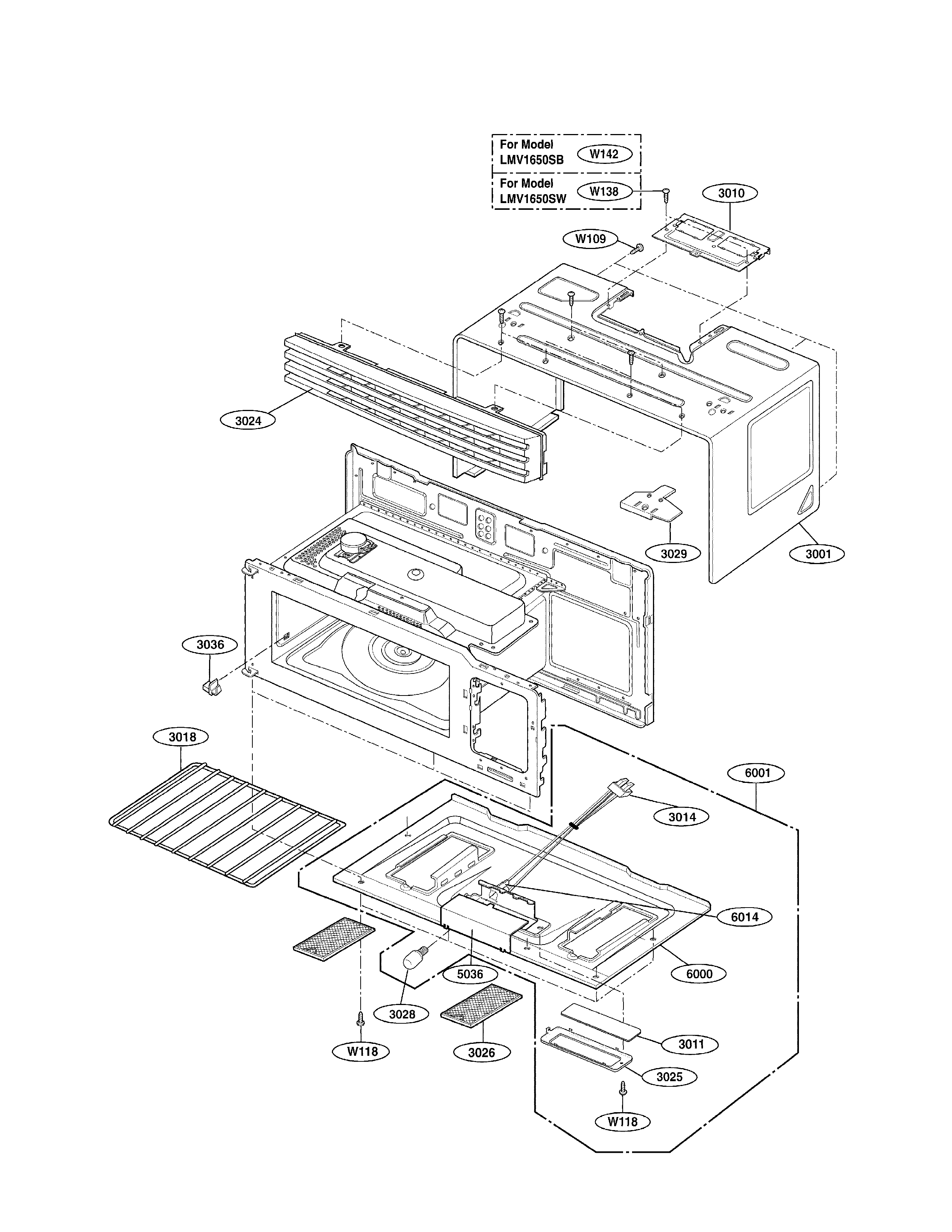 Oven cavity parts