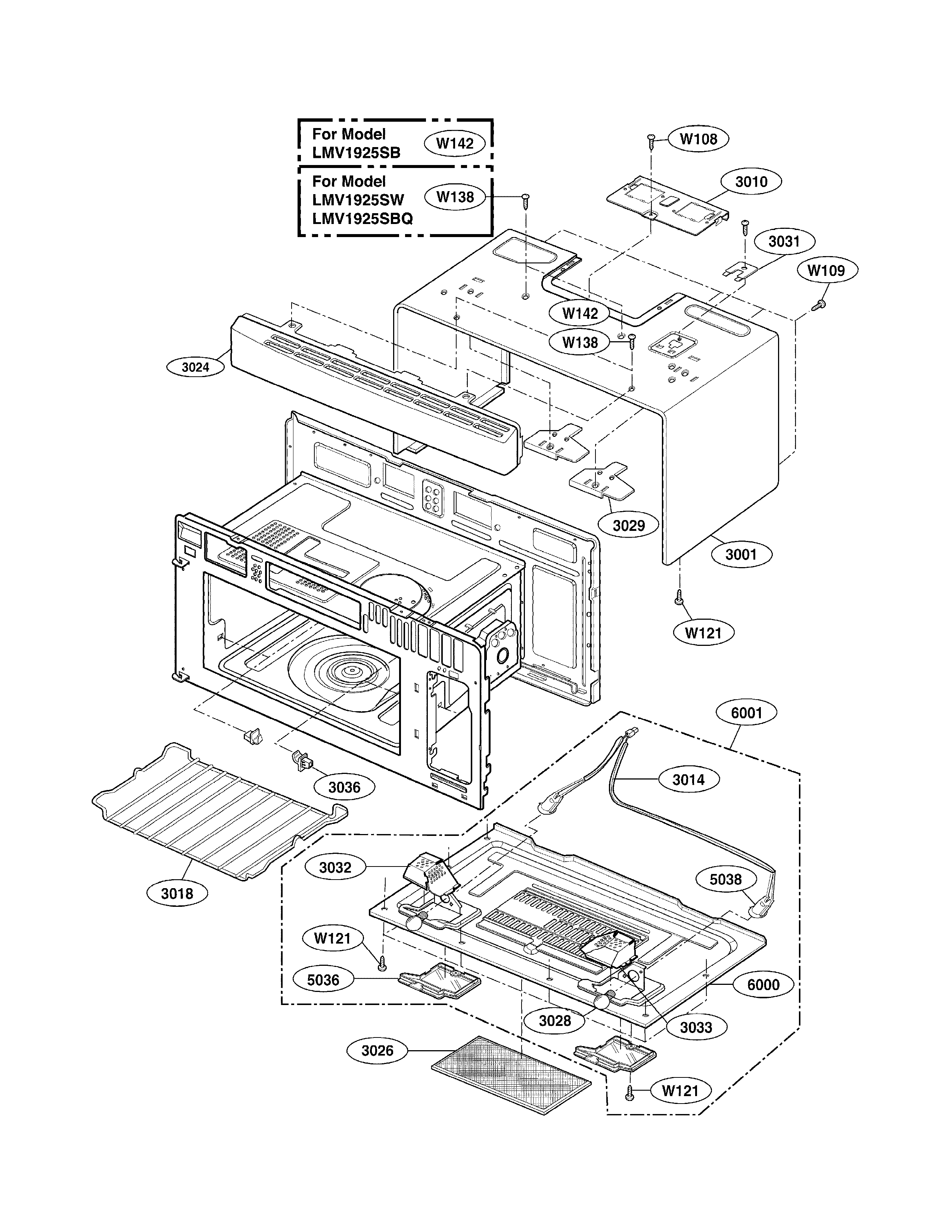 Oven cavity parts