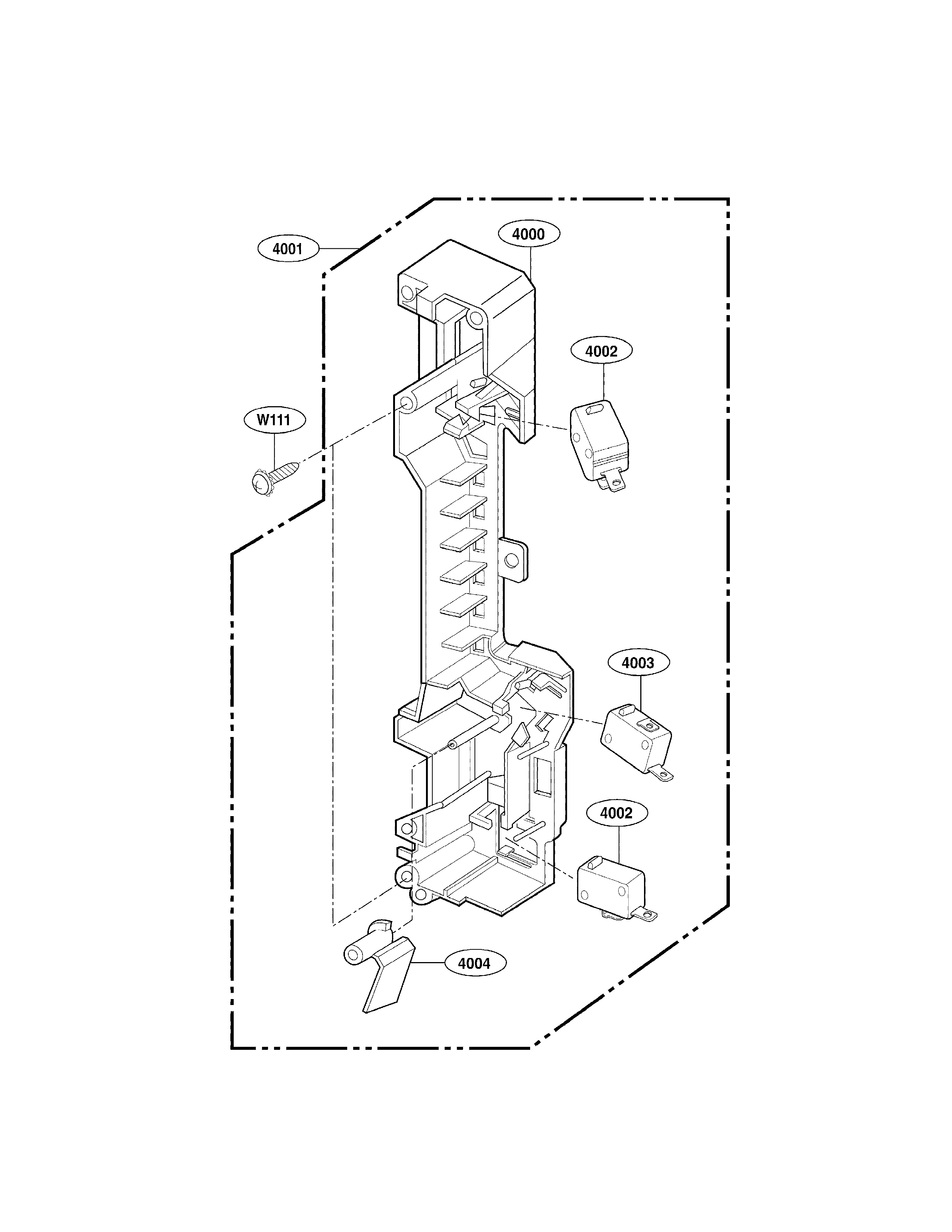 Latch board parts