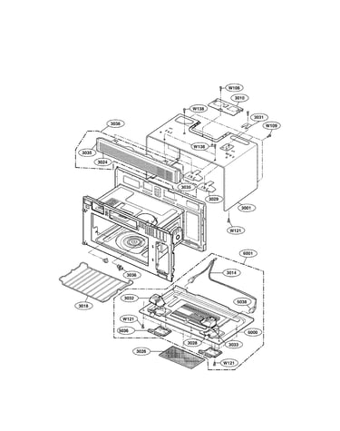 Oven cavity parts