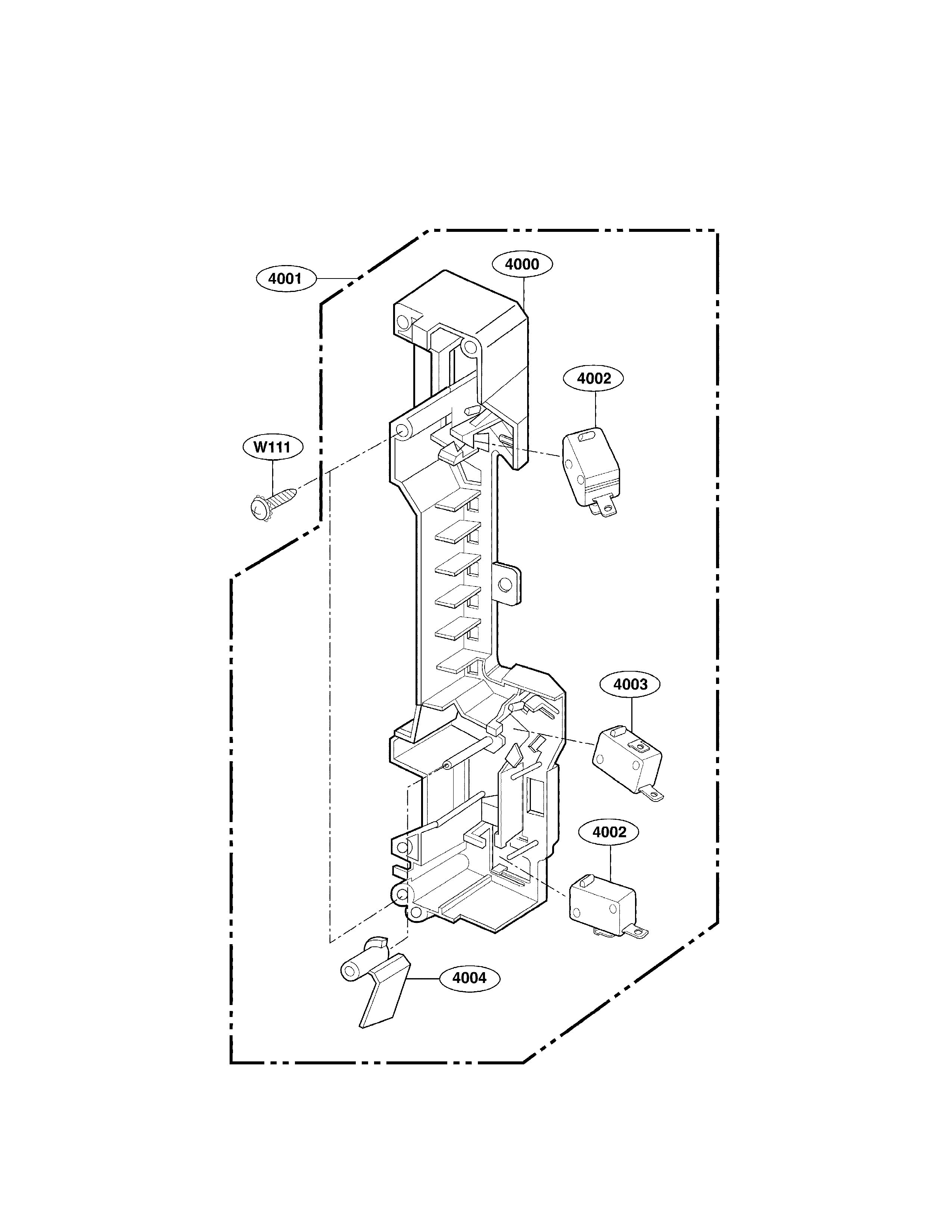 Latch board parts