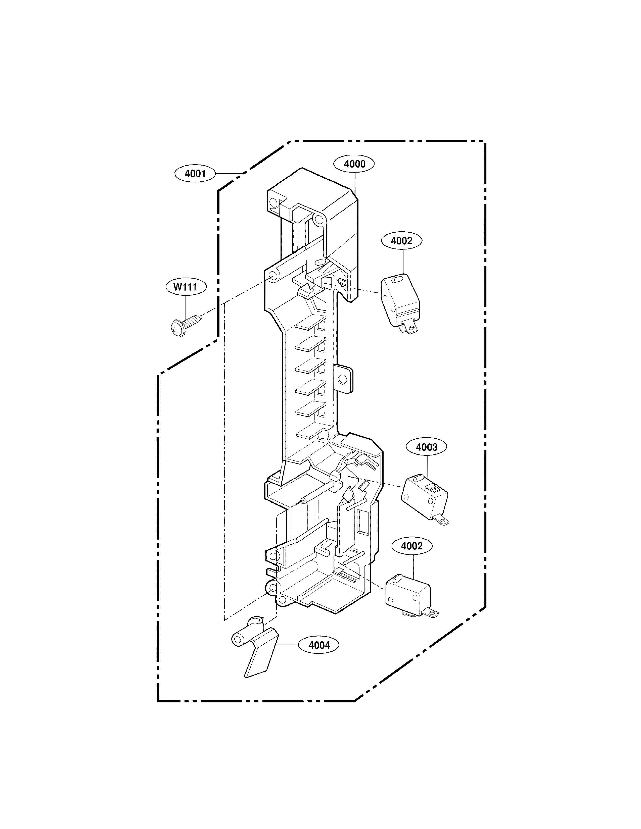 Latch board parts