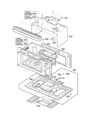 Oven cavity parts