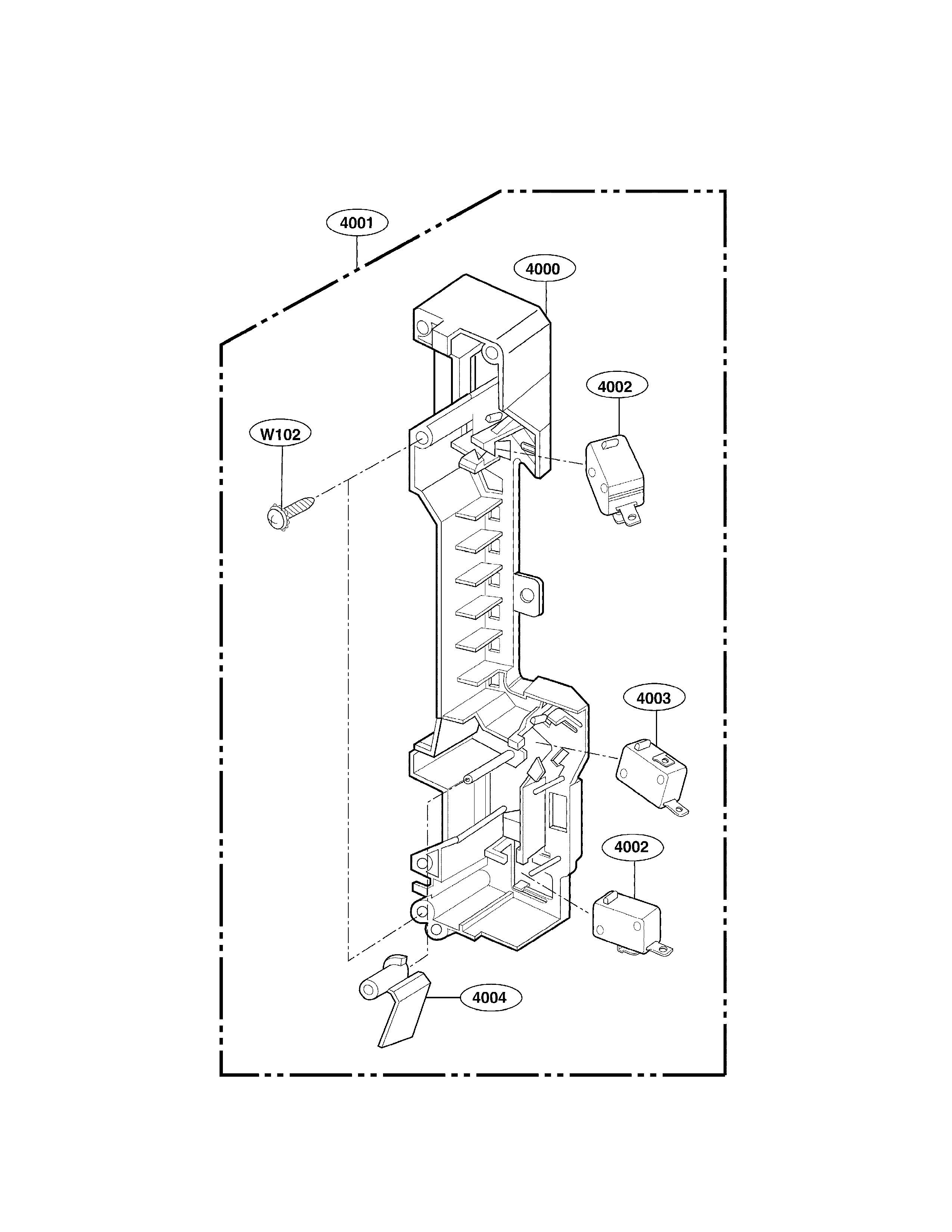 Latch board parts
