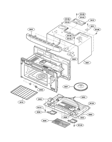 Oven cavity parts