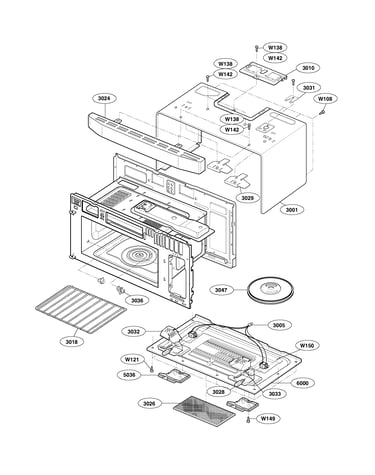 Oven cavity parts