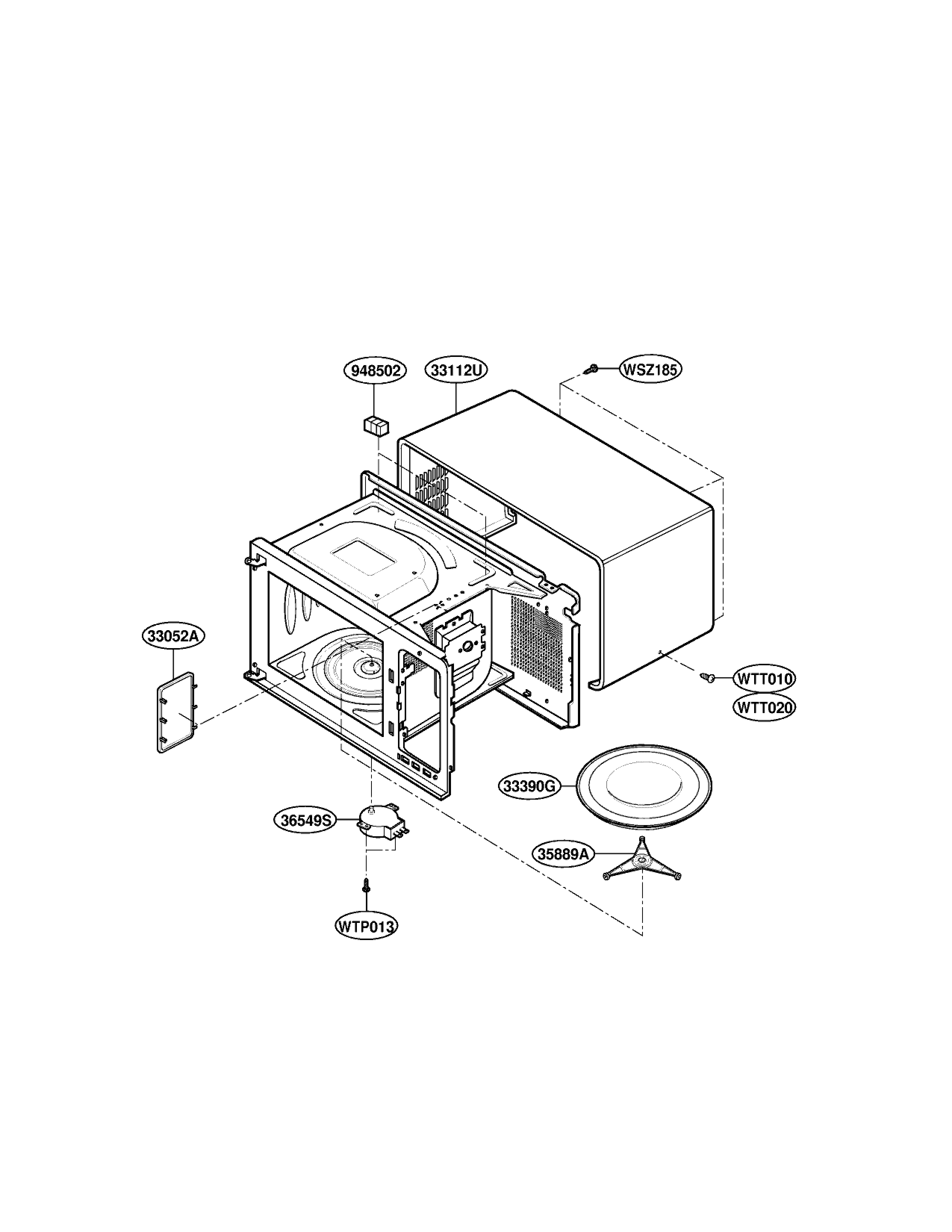 Oven cavity parts