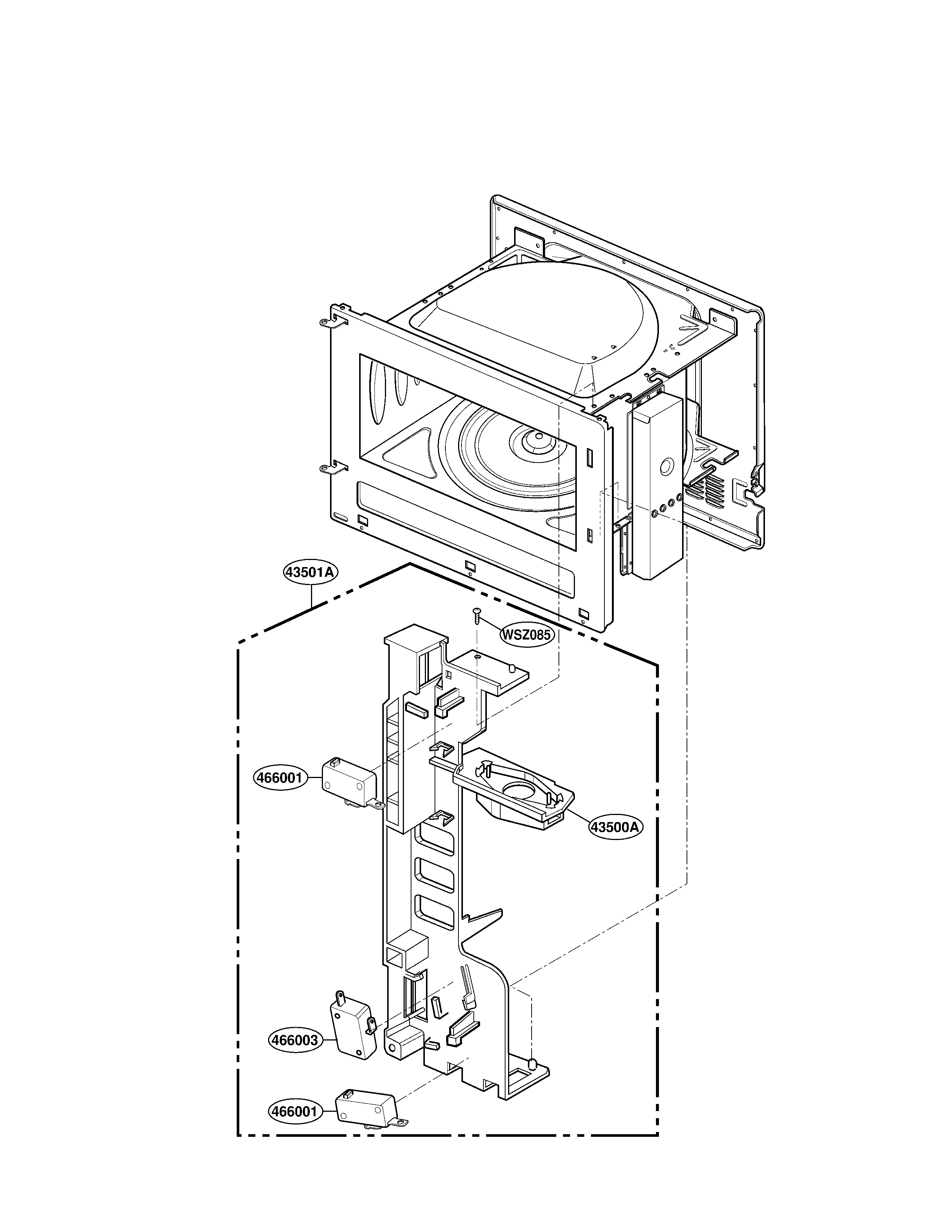 Latch board parts