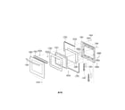 LG LWS3081ST door parts diagram