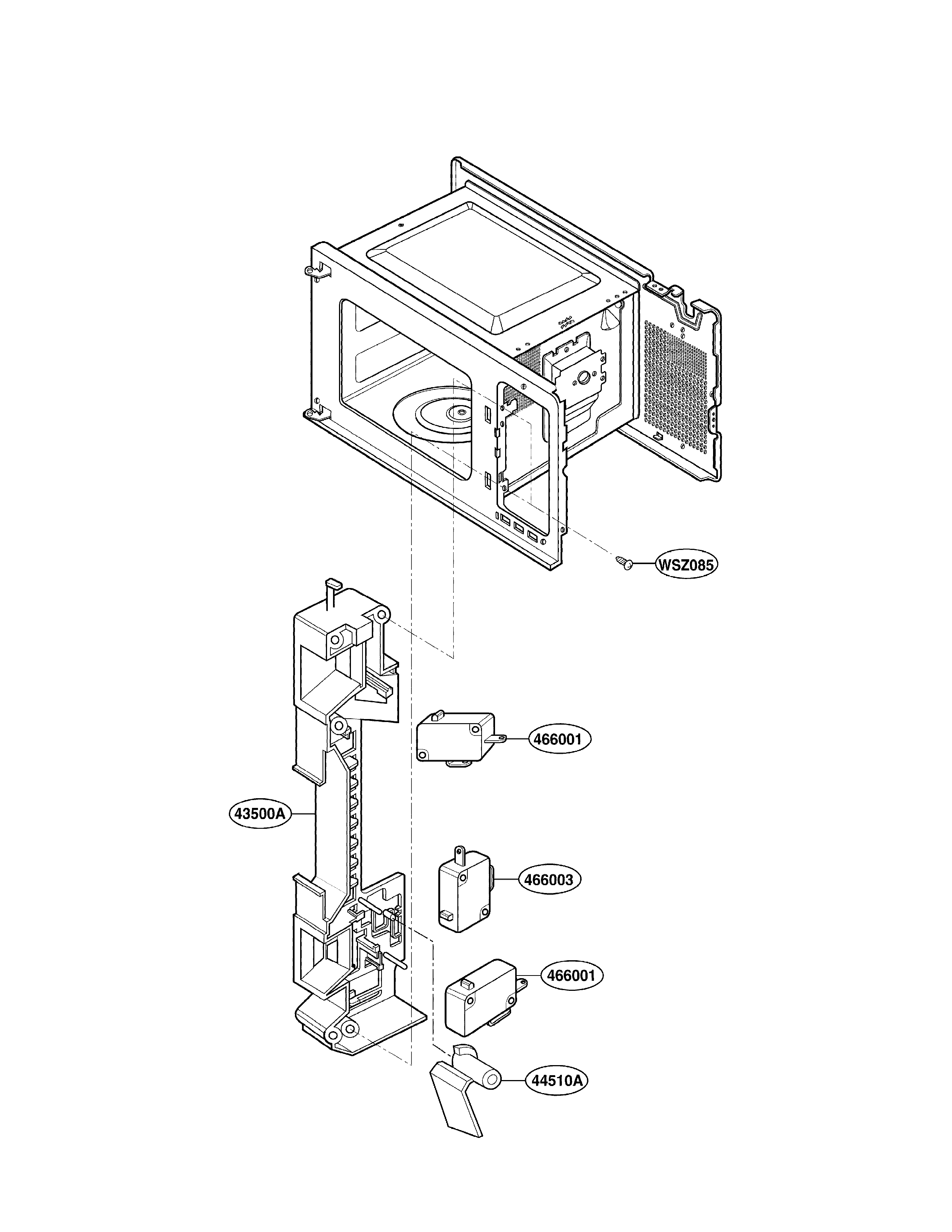 Latch board parts
