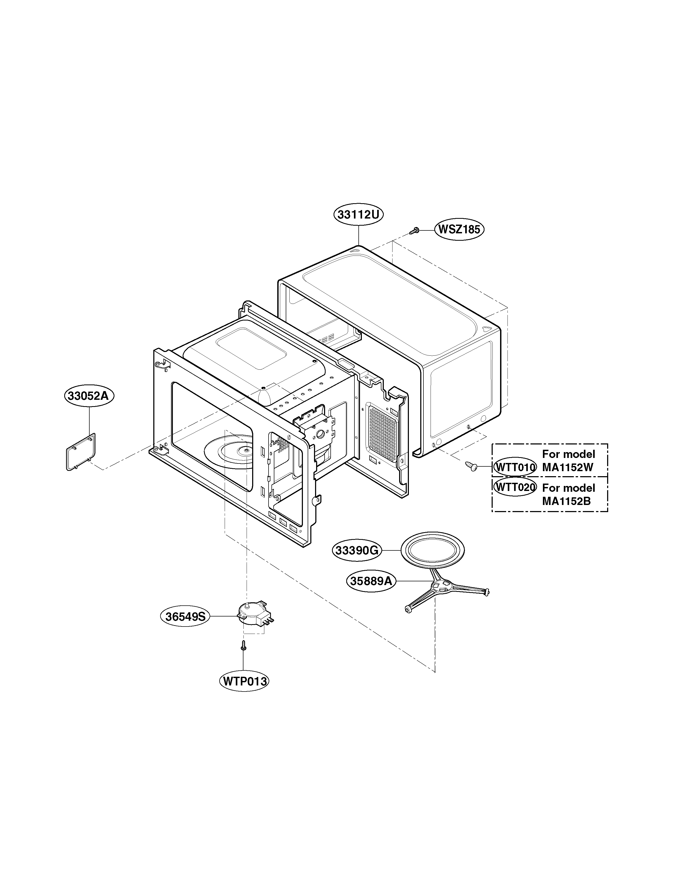 OVEN CAVITY PARTS