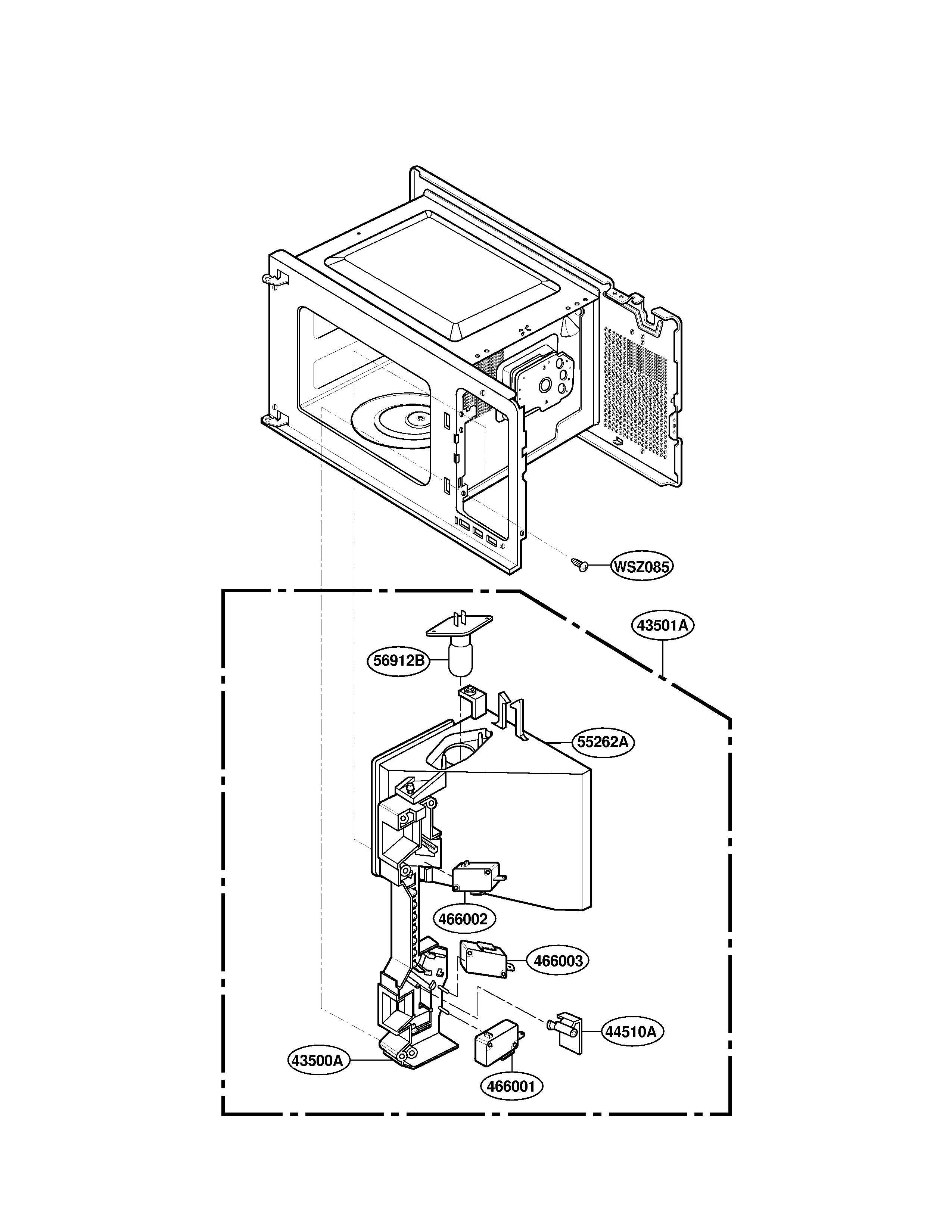 Latch board parts
