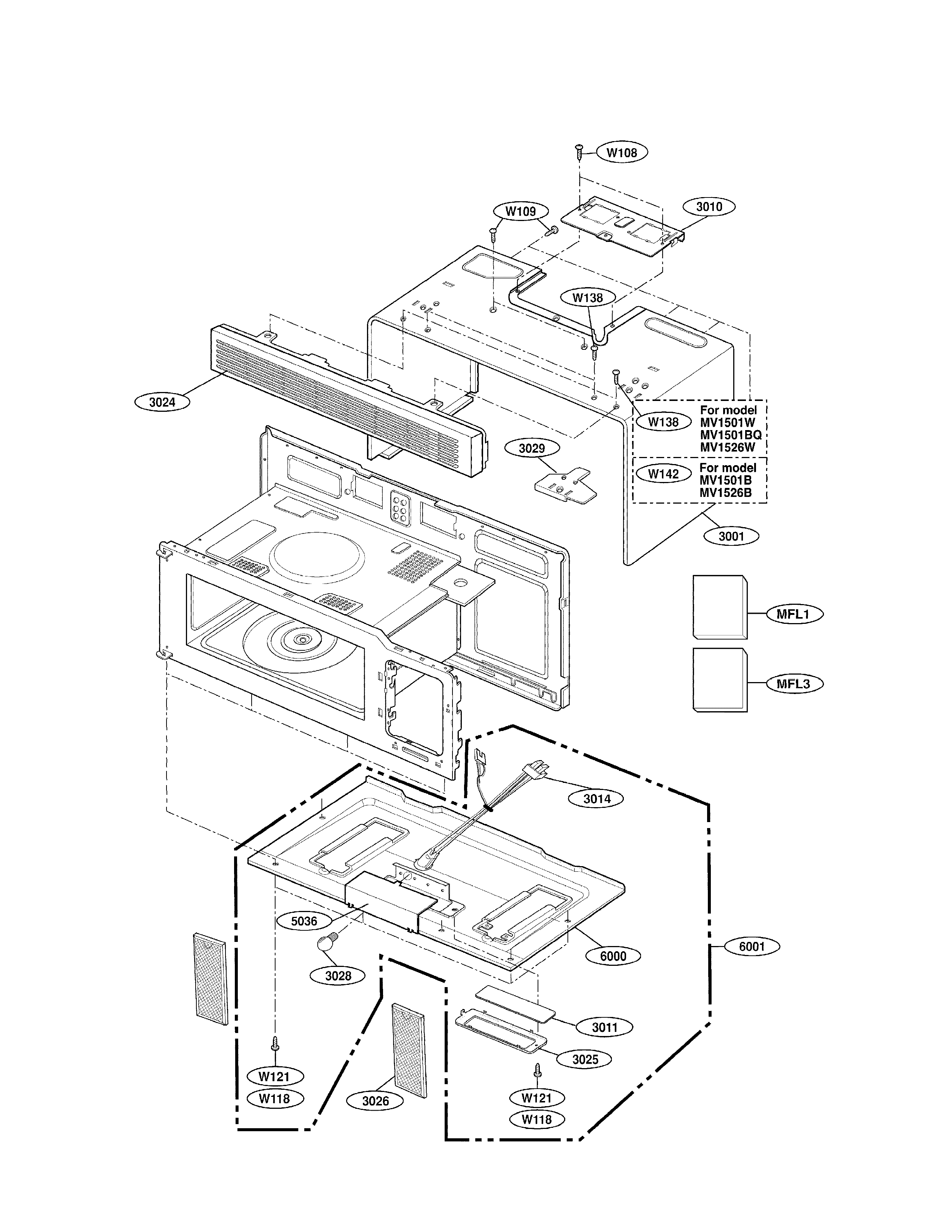 Oven cavity parts