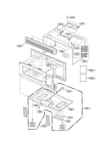 Oven cavity parts