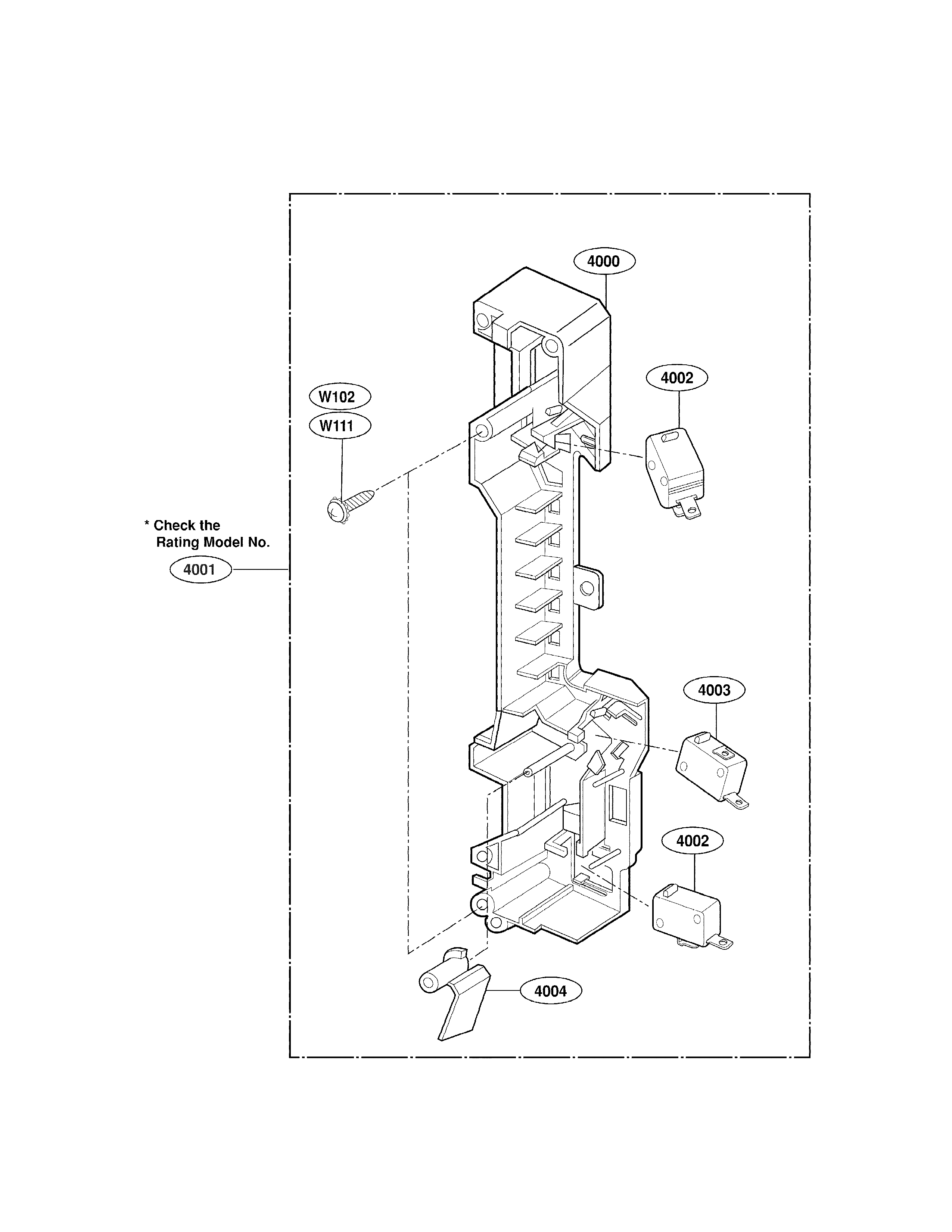Latch board parts