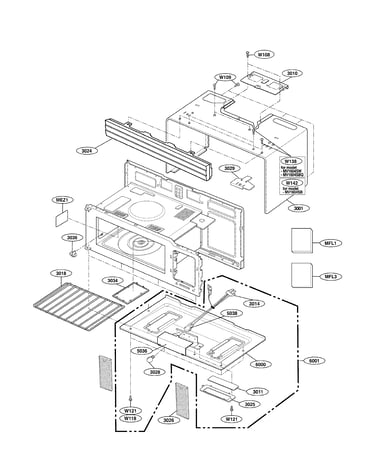 Oven cavity parts