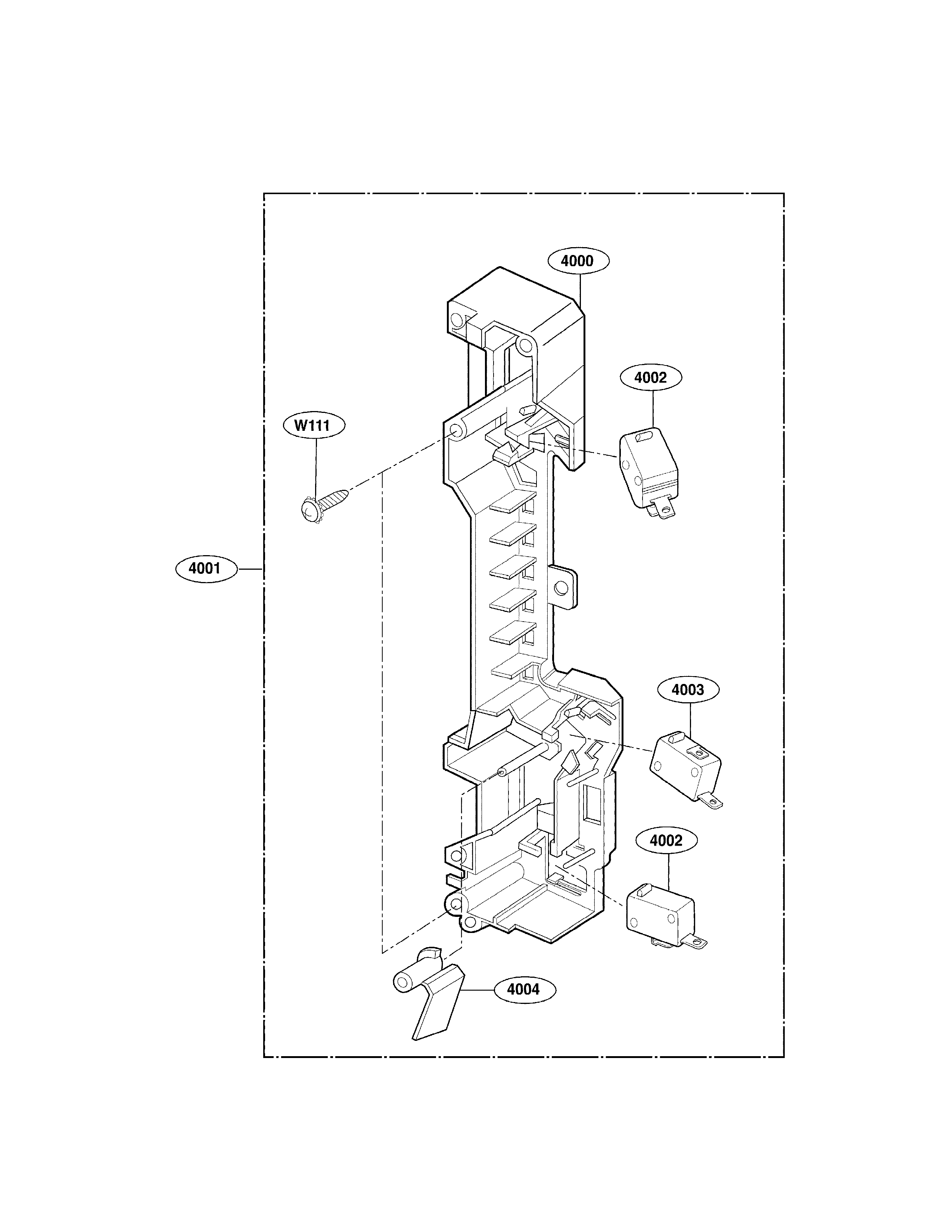 Latch board parts