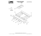 Estate AGR3300XDW0 cooktop parts diagram