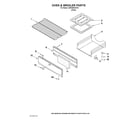Estate AGR3300XDW0 oven & broiler parts diagram