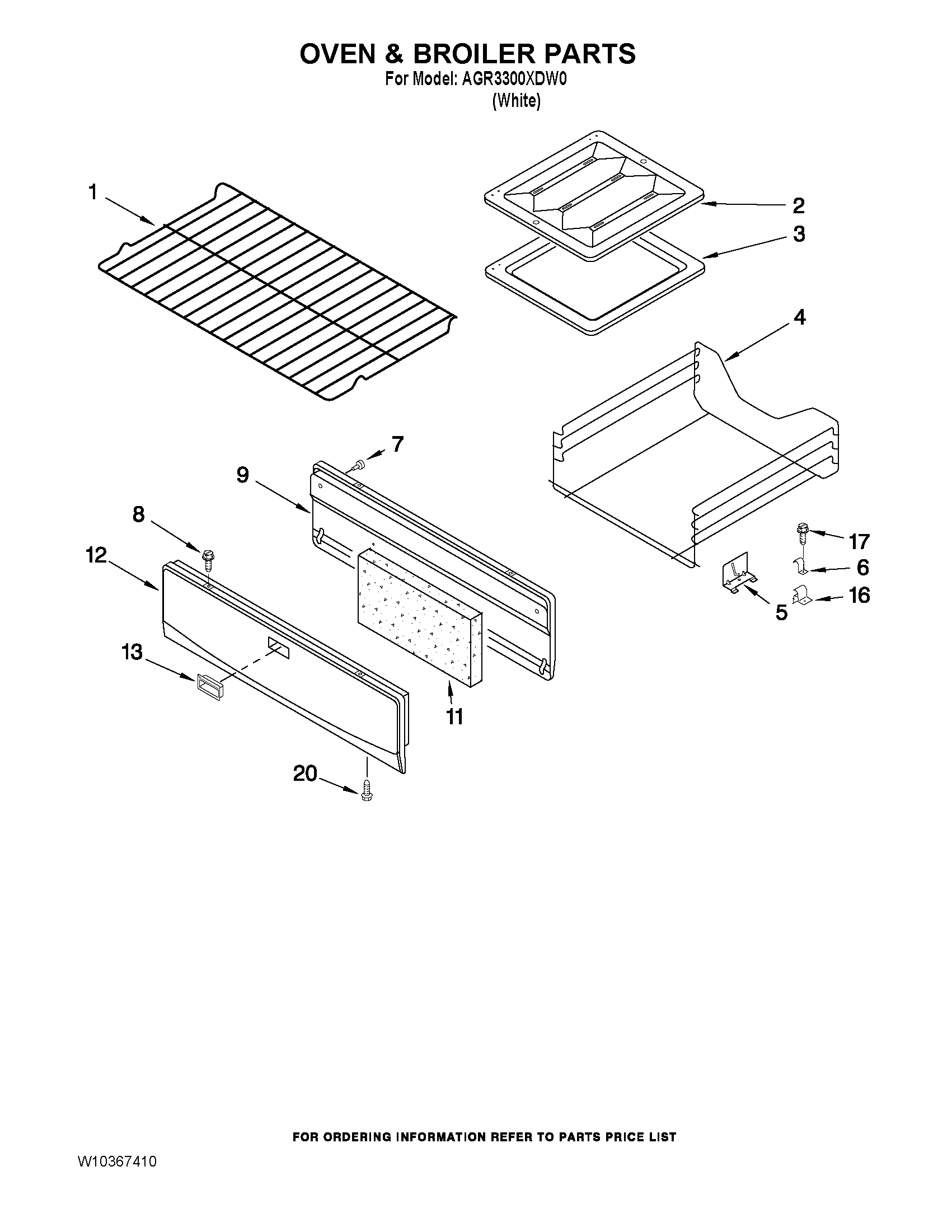 Oven & broiler parts