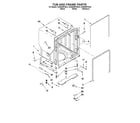KitchenAid KUDE48FXBL2 tub and frame parts diagram