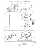 Pump, washarm and motor parts