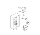 LG LSC27925SW ice and water parts diagram