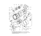 LG WM2901HVA drum and tub assembly parts diagram