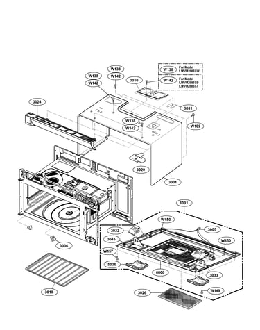 Oven cavity parts
