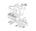 Kenmore Elite 72180833500 oven cavity parts diagram