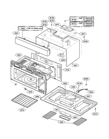 Oven cavity parts