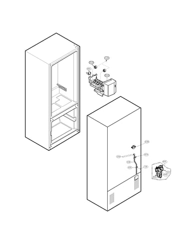 Water and ice maker parts