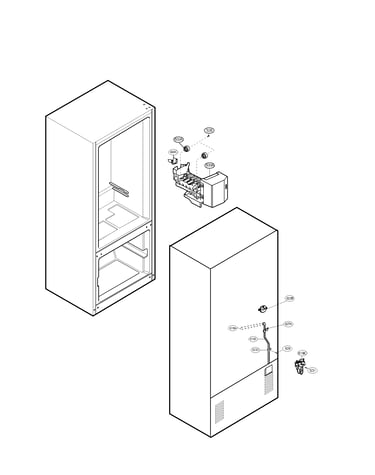 Water and ice maker parts