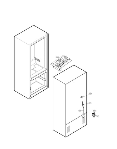 Water and ice maker parts
