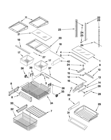 Shelf parts