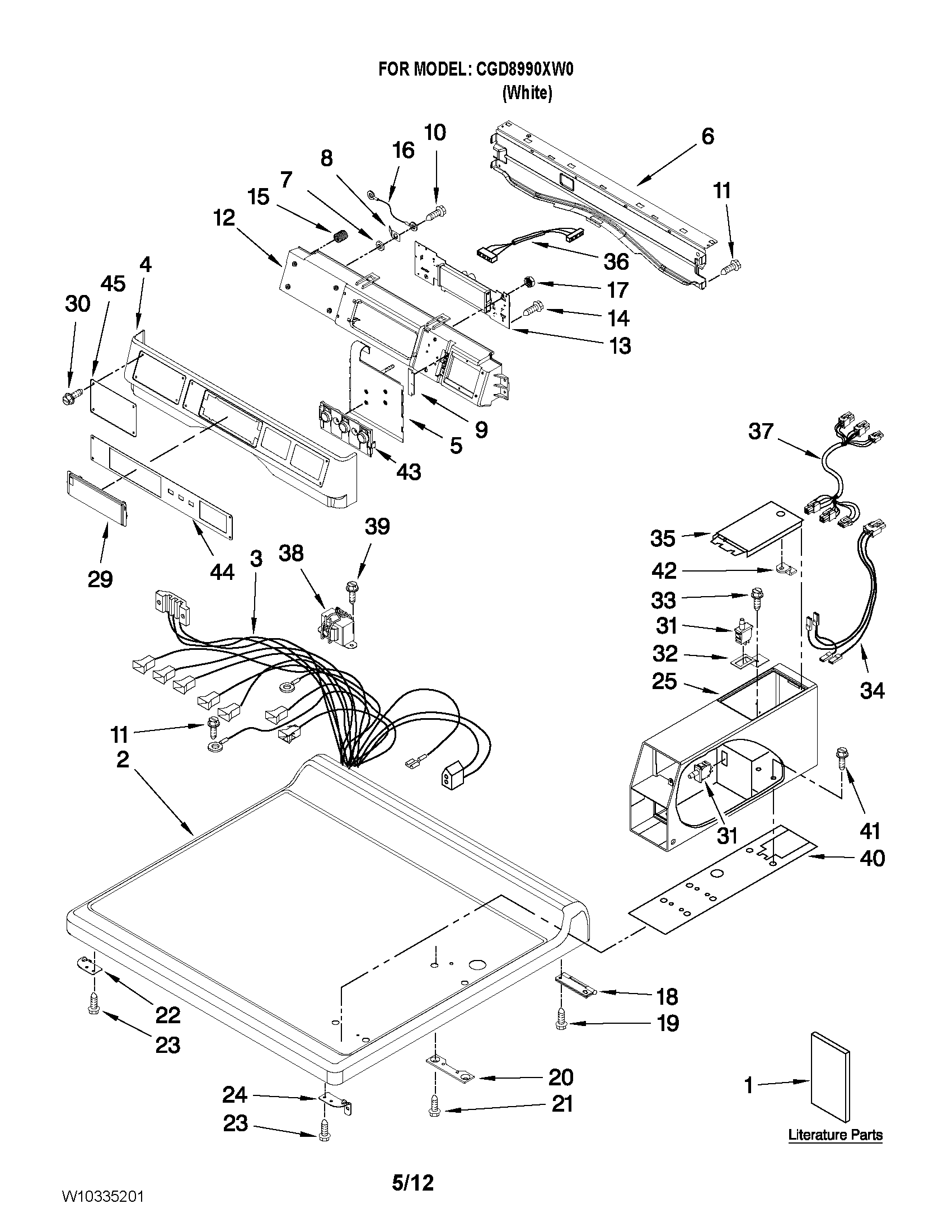 TOP AND CONSOLE PARTS