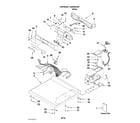Whirlpool CGD8990XW0 top and console parts diagram