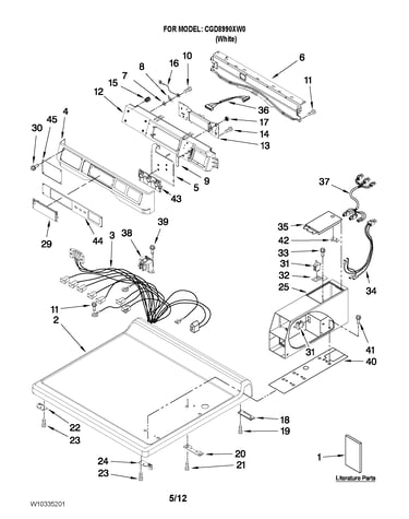 Top and console parts