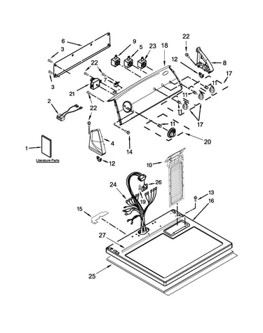 Top and console parts