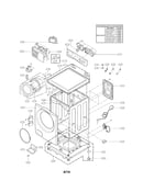 Cabinet and control parts
