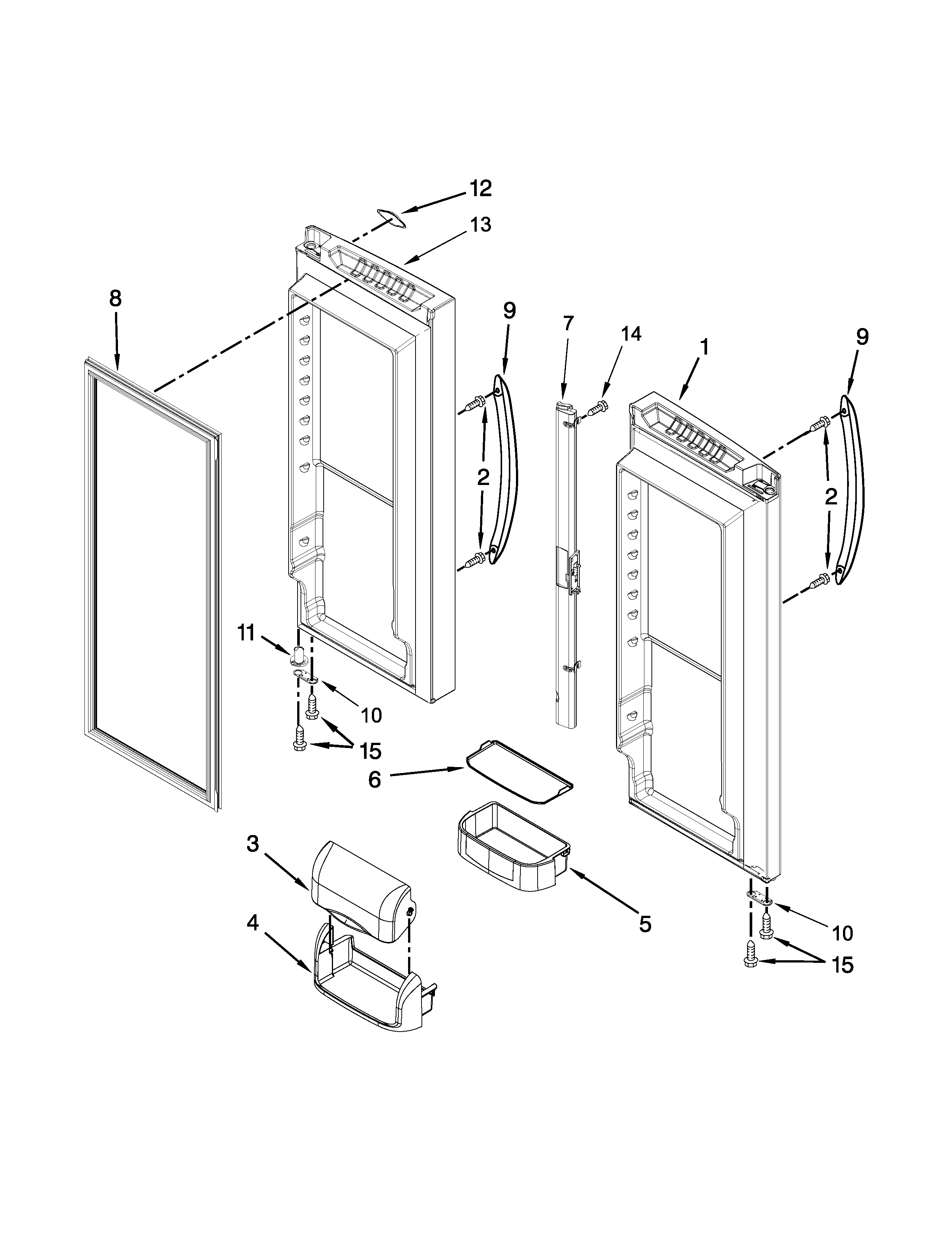 REFRIGERATOR DOOR PARTS