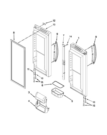 Refrigerator door parts
