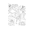 Whirlpool CET8000AQ0 dryer cabinet parts diagram