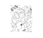 Whirlpool CET8000AQ0 bulkhead and blower parts diagram