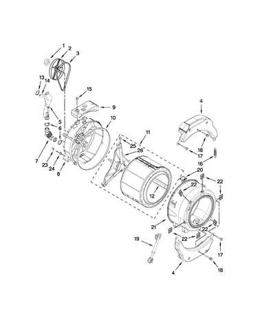 Tub and basket parts