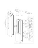 Refrigerator door parts