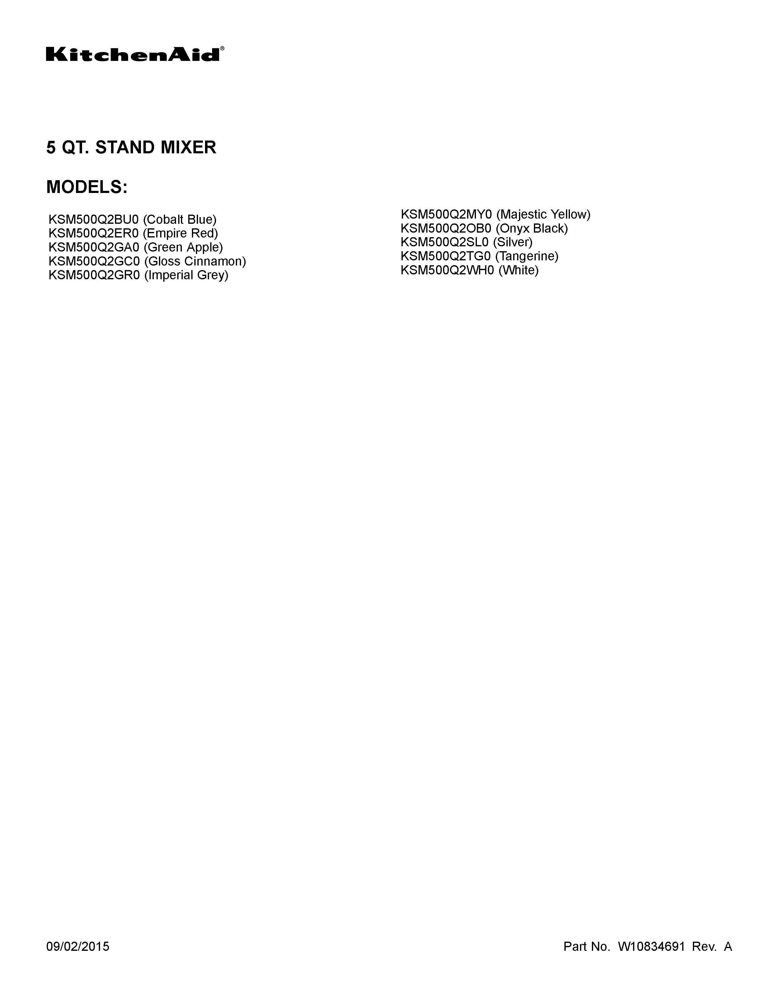 Cover sheet