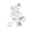 KitchenAid KSM500Q2BU0 case, gearing and planetary unit parts diagram