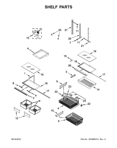 Shelf parts